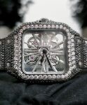 Luxury Cartier Skeleton Diamond Watch – Men’s Automatic Timepiece | Iced-Out Santos Style | Montréal, Québec